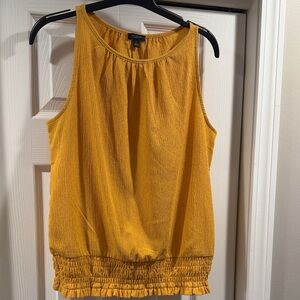 Ann Taylor Factory Mustard Tank Top